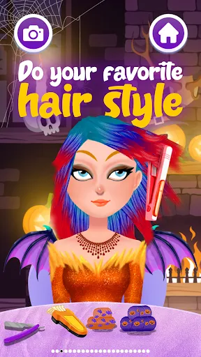 Gameplay screenshot 1 from Hair Salon : Halloween Stylish - Casual game