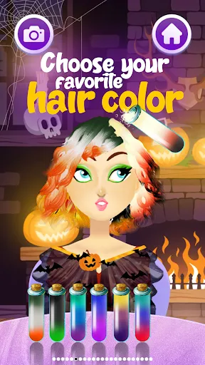Gameplay screenshot 2 from Hair Salon : Halloween Stylish - Casual game